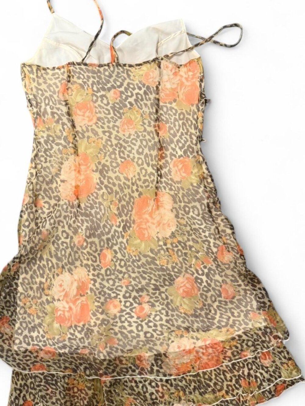 Vintage animal print and floral mini/midi dress - from brand Motivi - Picture 3 of 4